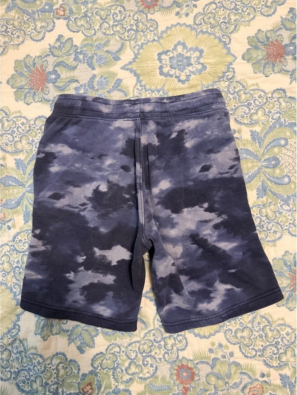 Old Navy Boys Blue Tie-Dye Fleece Sweat Shorts Size L 10-12